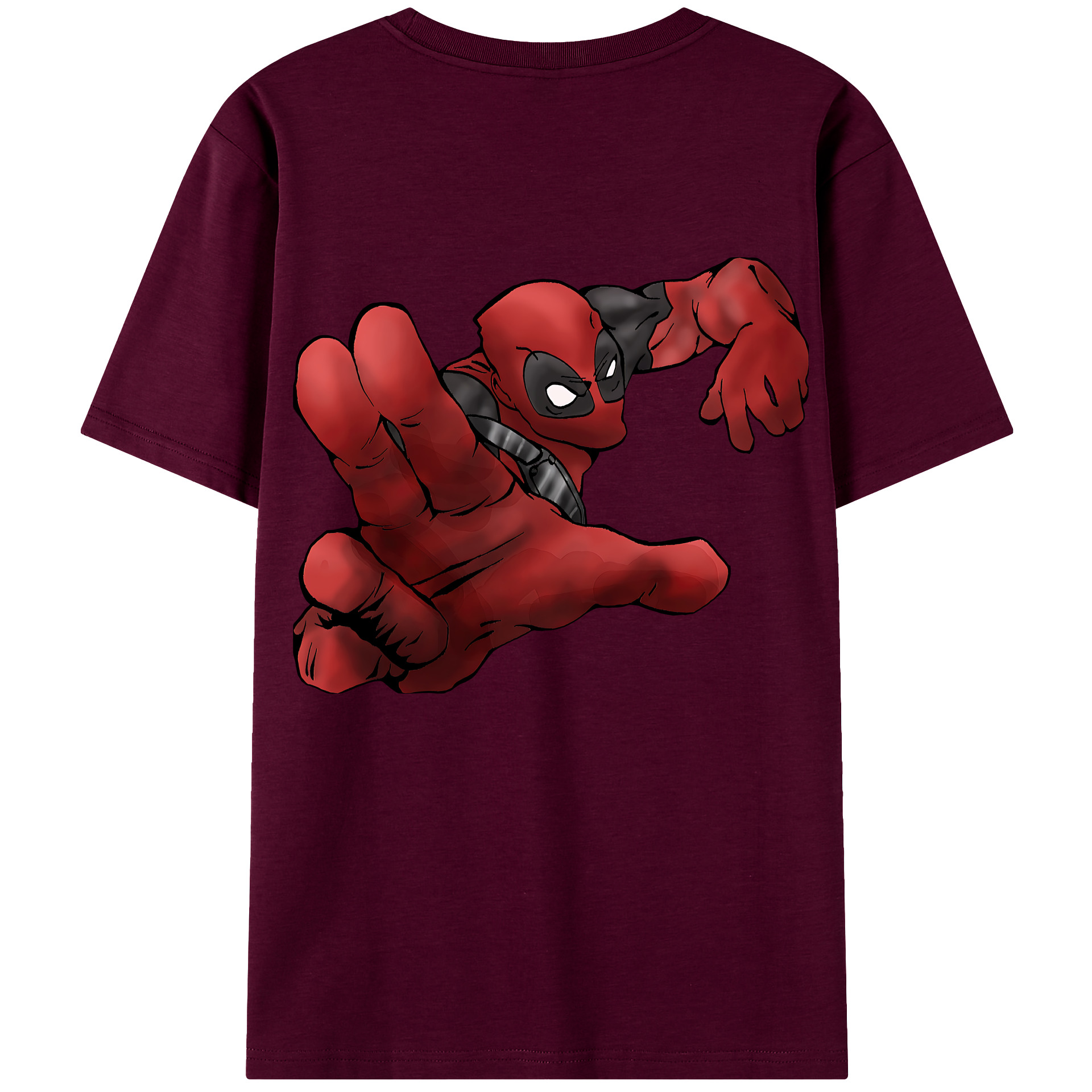 （画像用） Deadpool デッドプール レディース半袖Tシャツ(バックプリント)